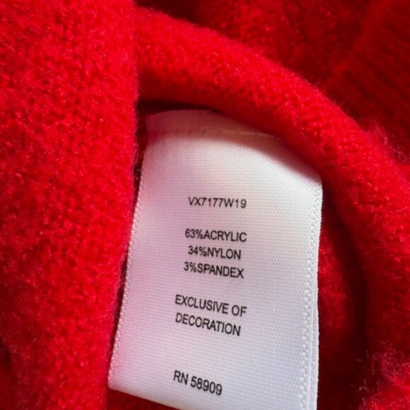 Little Girls Holiday Sweater Chelsea & Violet Crimson Red Rhinestone Size 6  NWT - Picture 6 of 8